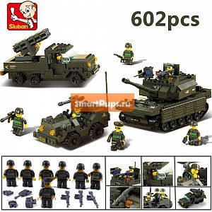  Sluban DIY        Army Tank  DIY    ,   lego