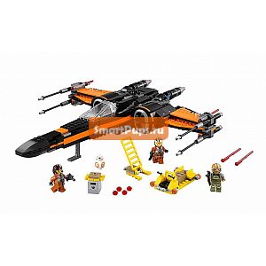   748 . Super Heroes     Poe X-Wing Star Fighter   BB-8 MiniFigures   legoed