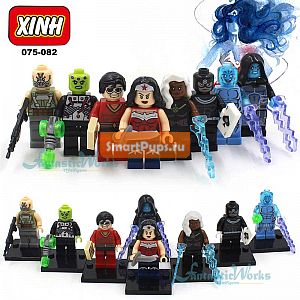  XINH 075-082 DC  Marvel Super Heroes Minifigures , ,  , Wonder Woman , ,    