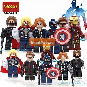  Decool 0205-0210   2   Minifigures Marvel    Hawkeye   Minifigures  