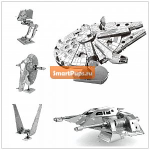  3D    Star Wars    /XWing/Millennium Falcon NANO  DIY   ICONX
