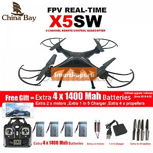   X5SW/X5SW-1 WI-FI Drone   FPV   6-    Quad   5 