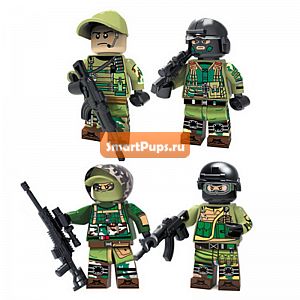  Decool     Minifigures Modern War Assault Recon     304-307 Legoes 