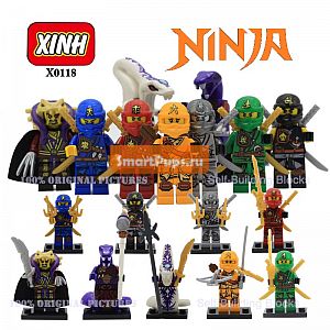  Xinh X0118 Ninjagoes Phantom Ninja   Minifigures Pythor Skylor   Legoes  Minifigures